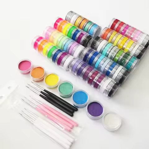 10g Face Paint Water Based Eyeliner 7 Colors Tower Professional UV Colors Makeup Eyeliner Neon Body