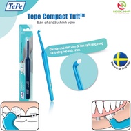 Bàn chải đánh răng đầu vòm nhỏ cho răng chỉnh nha/ Implant Tepe Compact Tuft/ Thụy Điển