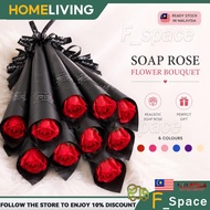 Soap Red Rose Mothers Day Fathers Day Graduation Long Lasting Bouquet Gift Bunga Hiasan Ruang Tamu假花