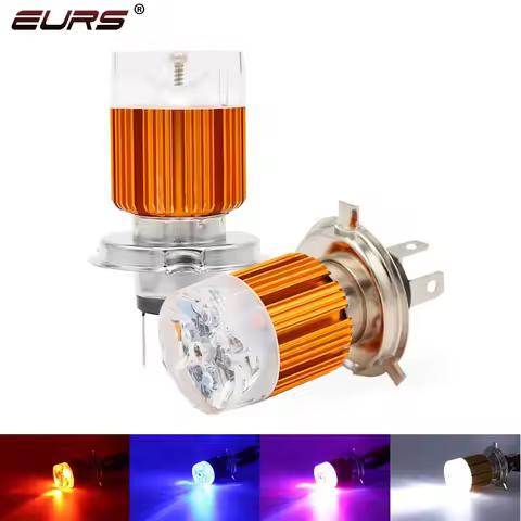 1PCS H4 LED MOTORCYCLE HEADLIGHT BA20D Motorcycle signal light bulbs Flashing led motorcycle light b