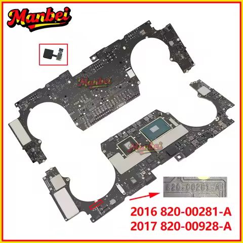 Original A1707 Laptop Motherboard For Macbook Pro 15" A1707 Logic Board With Touch ID i7 16GB 2016 2