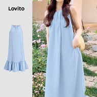 Casual Plain Button Dress for Women L128ED602