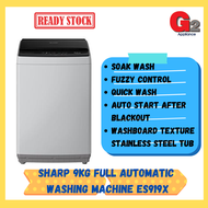 SHARP 9KG FULLY AUTOMATIC  WASHING MACHINE ES-919X-SHARP WARRANTY MALAYSIA