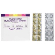 Multivitamins Minerals Buclizine Propan gamit ang Iron Capsule