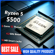 AMD | AMD Ryzen 5 5500 6 Core 12 Thread 4.2 GHz 65W TDP L3=16M Socket AM4 CPU Processor without Cool