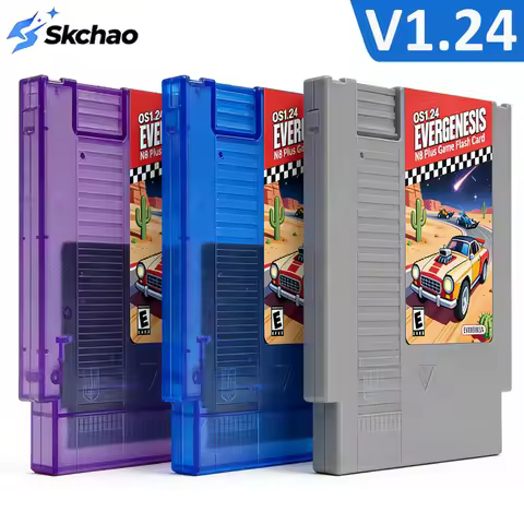 2000 in 1 N8 Plus Game Cartridge OS V1.24 with 4G TF Card, 8-Bit Classic Retro Games Card For Ninten