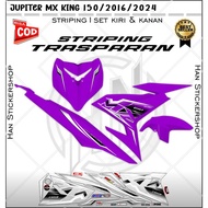 Transparent Striping Mx King 150 Variation of Diasil 150 Yamaha Mx King Motif Sticker