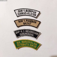 Embroidery Bet Embroidery School Location Size 8x2.8 CM Strong Durable Stitching Available in Many C