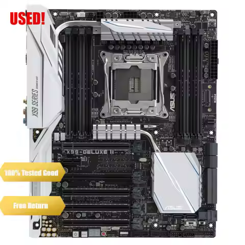 ASUS X99-DELUXE II LGA2011-v3 5-Way Optimization SafeSlot X99 ATX Motherboard for Intel Core i7 X-Se