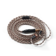 KBEAR MMCX 3.5mm Earphone Cable 8 Core Upgraded Copper-Silver Hybrid IEM Cable for MMCX 3.5mm Plug D