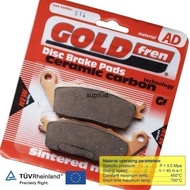 Rear Brake Pads for Honda CBR Superaero 750 DN01 GOLDfren 014 F0250