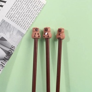 10 Chiếc Silicone Capybara Mũ Bút Chì Bút Dễ Thương Topper Có Cho Trẻ Em Bút Chì Extenders Trường Vă