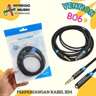 VENTION B06 VAB 06 3.5mm Braided Male To Female AUX Extension Audio Cable IEM Extension Cable