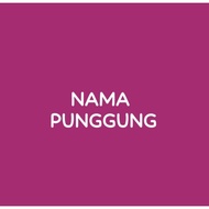 Back NAME Iron-On Screen Printing (Check Name First)