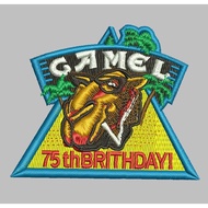 BCP-942 PATCH EMBROIDERY C4MEL 75TH BIRTHDAY LOGO ADVENTURE/OUTDOOR