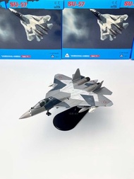 WLTK 1/100 Russia SU57 Su 57 Stealth Fighter Bullet Compartment Interchangeable Alloy Airplane Stati