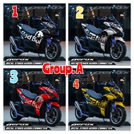 Aerox connected decal sticker, various motifs and colors to choose from 02 Aerox v1 coverset Aerox s