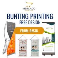 Roll Up Bunting and X-Stand Bunting Printing with stand & without stand