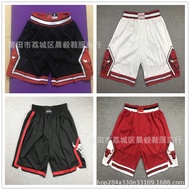 Basketball Shorts Basketball Shorts Chicago Bulls Embroidered American Basketball Shorts RWPT