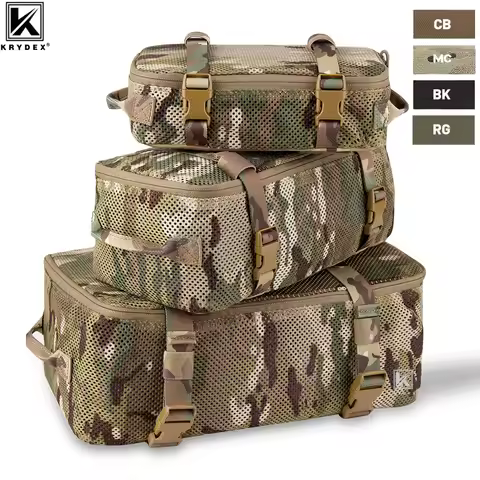 KRYDEX Tactical Modular Pouch Set Outdoor Backpack Organizer Travel Suitcase Packing Cubes Hunting G