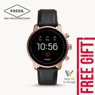 Fossil Smart Watch FTW4017 Gen 4 Smartwatch Explorist HR Black Leather Gent's Watch