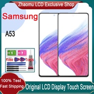 Original AMOLED Samsung Galaxy A53 5G LCD Display Touch Screen With Frame Replacement
