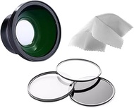 0.43X High Definition Super Wide Angle Lens w/Macro for Panasonic Lumix DMC-LX5 (Includes Lens Adapt