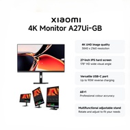 Xiaomi 4K Monitor A27Ui-UK | 4K UHD image quality, 27-inch IPS hard screen, Versatile USB-C port, Co