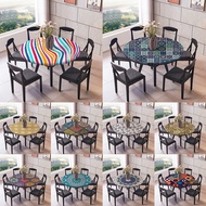 [xdnblun] Polyester Tablecloths - 43inch or 59inch Round  Fitted Table Cloth Cover
