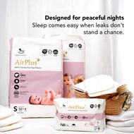Applecrumby AirPlus Overnight Baby Tape Diapers (Mega)