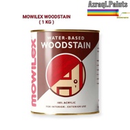 promo - mowilex woodstain waterbased ( 1 kg ) plitur cat kayu water - walnut 503