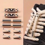 10pcs Spring-Loaded No-Lace Shoelace Cord Lock – No-Installation Button-Type Drawstring Lock For Sho