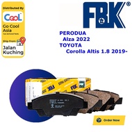 FBK Altis ZRE211 1.8 2019 Disc Brake Pad TOYOTA PERODUA FD2310S