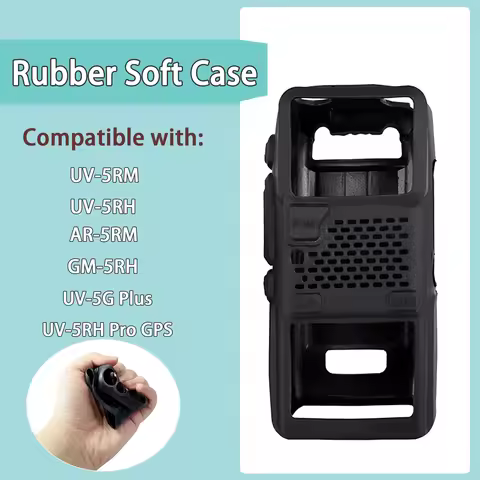 Baofeng UV-5RM Walkie Talkie Case Rubber Soft Case Silicone Pouch UV-5RH Protective Cover For UV-5G 