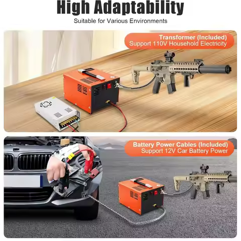PCP Air Compressor 30Mpa High Pressure Pump Airgun Rifle 4500Psi Portable PCP Airgun Compressor 110V