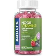 Noor Vitamins Halal Probiotic 90 Gummies for Women and Men with 10 Billion CFU Probiotics for Adults; Non-GMO, Vegan Friendly, Gelatin Free, Probiotic for Adults, Halal Vitamins