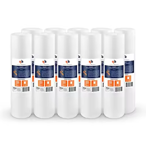 5 Micron 20 x 4.5 Whole House Sediment Filter Cartridge 20 inch Water Filter Replacement Compatible 