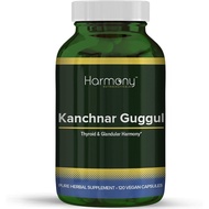 Kanchnar Guggul – Thyroid & Glandular Harmony – 120 Vegan Capsules – Harmony Nutraceuticals Guggul R