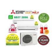 Mitsubishi StarMex (R32)System 2 + FREE Dismantled &amp; Disposed Old Aircon + FREE Installation