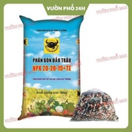 3-Color NPK fertilizer, Buffalo Head NPK fertilizer 20-20-15-TE to improve productivity 1kg pack