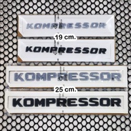 KOMPRESSOR Logo Attached To The Rear For MERCEDEZ BENZ e-class c-class E200 C200 C230 C180