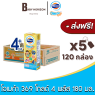[ส่งฟรี X 5ลัง] โฟร์โมสต์ โอเมก้า369 โกลด์ 4พลัส นมUHT 180มล. (120กล่อง / 5ลัง) OMEGA GOLD 4 PLUS นม