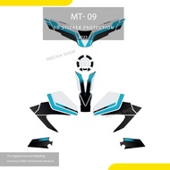 For MT-09 2025 Ice Storm MT 09 2025 Accessories Motorcycle 3D Resin Stickers Tank Pad Protection Kit