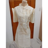 Modern Filipiniana Ladies Barong Dress