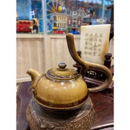 [Taiwan Writer Wood Burning Pot] Masha Lu Lai Xiuzhen Hand-Drawn Embryo Natural Falling Gray Unglaze