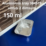 Aluminum tray BX - 984519 + bestfresh brand cover for 2 dimsum 150 ML | Bestfresh aluminum tray