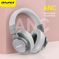 Awei A710BL ANC การตัดเสียงรบกวนหูฟังแฮนด์ฟรี Bluetooth หูฟังแบบครอบ ไร้สายเบส HiFi ชุดหูฟังพร้อมไมโ