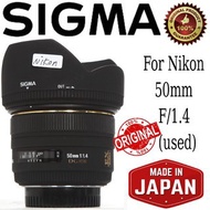 Sigma 50MM f/1.4 EX DG HSM AF50MM F1.4 for NIKON (used)