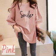 Baggy Korean Women T-Shirt Woman Blouse Casual Shirt Loose Cloth Baju Baggy Perempuan