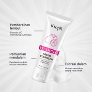 RtopR 5pcs Paket Skincare with Sunscreen Tabir Surya UV SPF 50+Pembersih Wajah Vitamin C+Serum Vitam